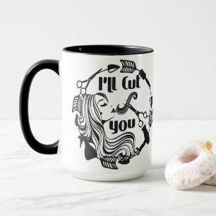 Caneca Hairstylist Personalizado Irei cortar você