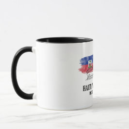 Caneca Haiti vs Scotland Group Stage Watercolor Flag Mug