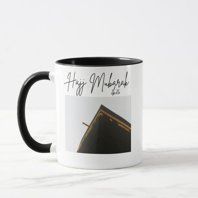 Caneca Hajj Mubarak Kaaba - Presente Islâmico para (Esquerda)
