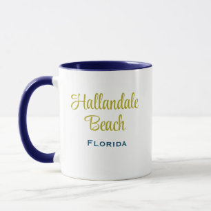 Caneca Hallandale Beach Flórida Café Mug