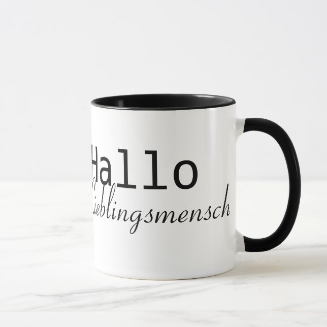 Caneca Hallo Lieblingsmensch (Direita)