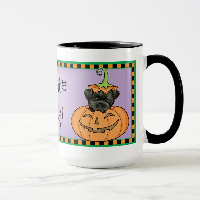 Caneca Halloween Affenpinscher (Direita)