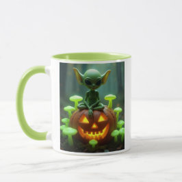 Caneca Halloween alienígena