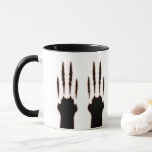 Caneca Halloween Cat Paw Claw Marks