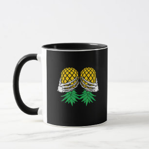 Caneca Halloween De Cima Para Baixo Pineapple Swinger Ske