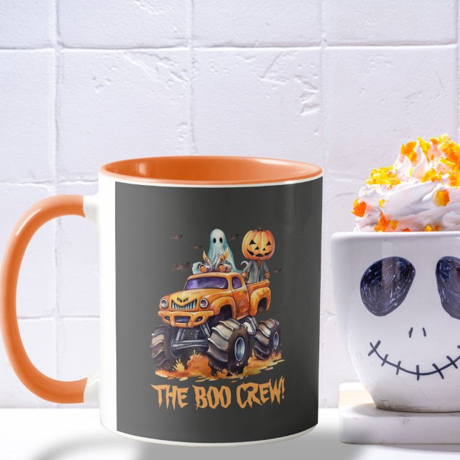 Caneca Halloween de Monstro Bonito e Engraçado Moderno Pu (Criador carregado)