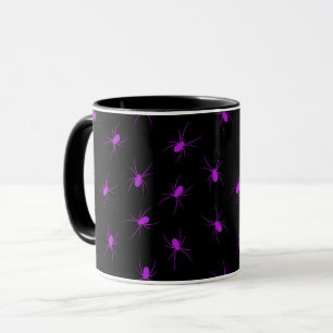 Caneca Halloween do Elegante de Aranha Roxo