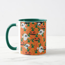Caneca Halloween Fantasmas Assombrados Pumpkin Patch