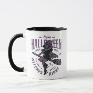 Caneca Halloween Flying Witch Mug - "Muito bonito para Sp