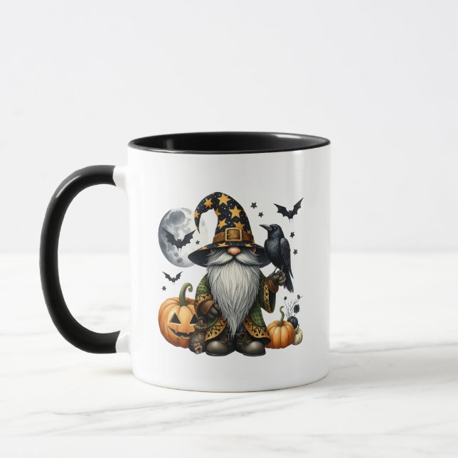 Caneca Halloween Gnome e Black Raven (Esquerda)