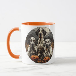 Caneca Halloween - Grande Dane Dogs Jack O Lantern