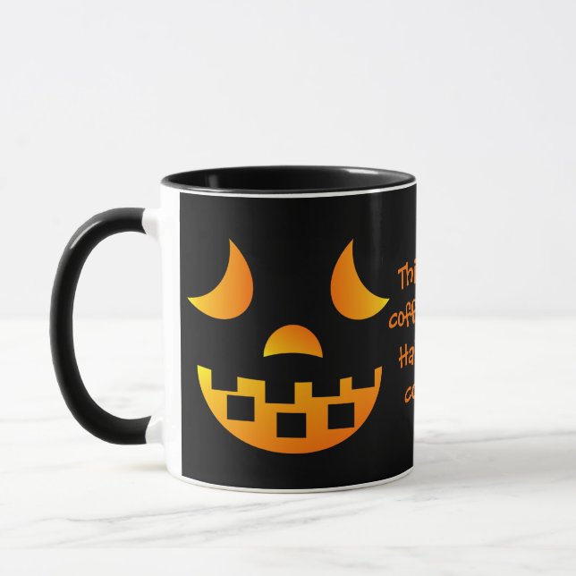 Caneca Halloween Jack-o'-lanterna Face Mug (Esquerda)