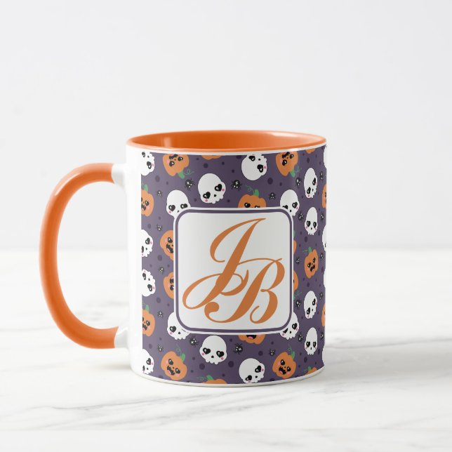 Caneca Halloween Kawaii Pattern (Esquerda)