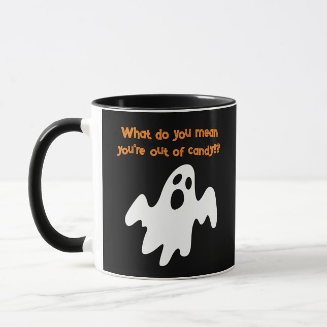 Caneca Halloween Out Candy Funny Ghost (Esquerda)