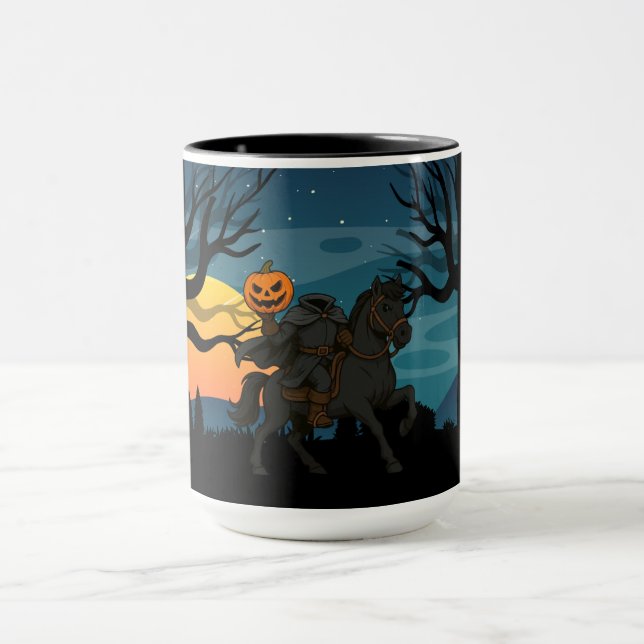 Caneca Halloween/Outono de Cavaleiro Sem Cabeça (Centro)