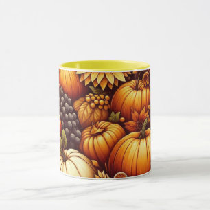 Caneca Halloween/outono/Outono/Abóbora
