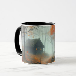Caneca Halloween/outono/Outono/Abóbora/gato