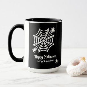 Caneca Halloween personalizado da teia