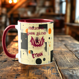 Caneca Halloween Personalizado - Morcego Assustador Mistu