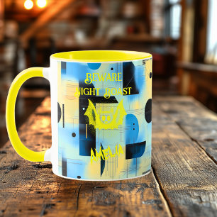 Caneca Halloween Personalizado - Noite do Morcego Amarelo