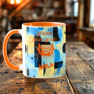 Caneca Halloween Personalizado - Noite do Morcego Assado 