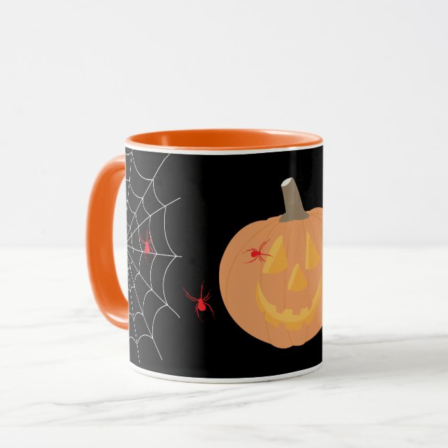 Caneca Halloween Pumpkin Feliz Dia das Bruxas (Frente Esquerda)