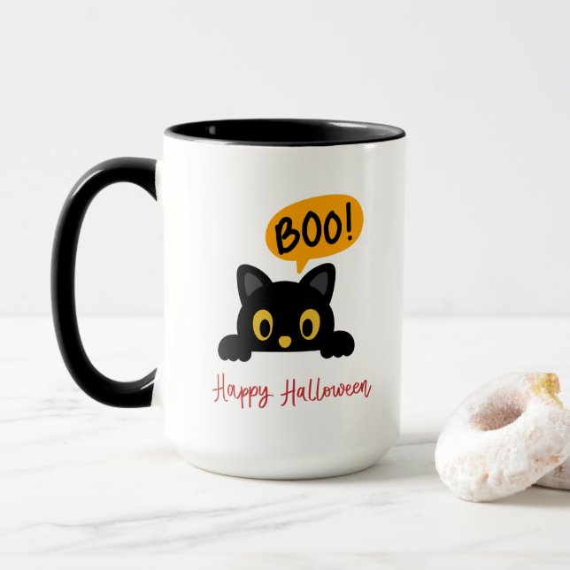 Caneca Halloween Pumpkin Mug (Com Donut)