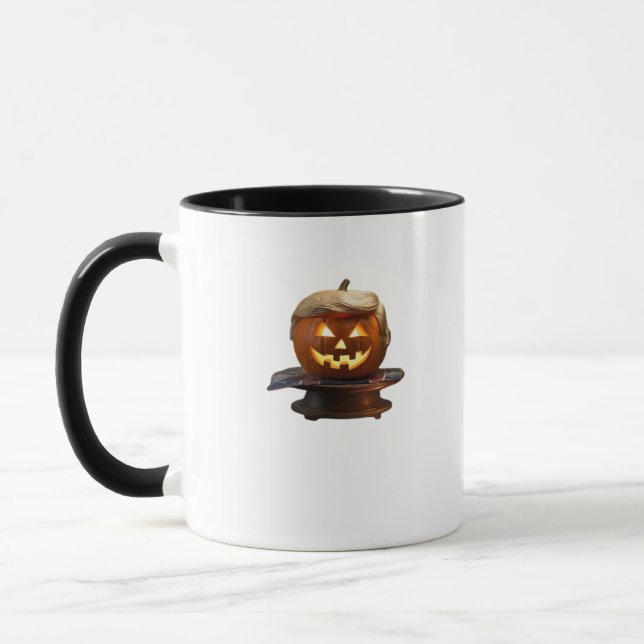 Caneca Halloween, Pumpkin Trumpkin, Faça Excelente de Hal (Esquerda)