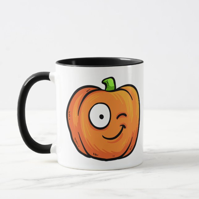 Caneca Halloween Pumpkins nome personalizado mugs 2 (Esquerda)