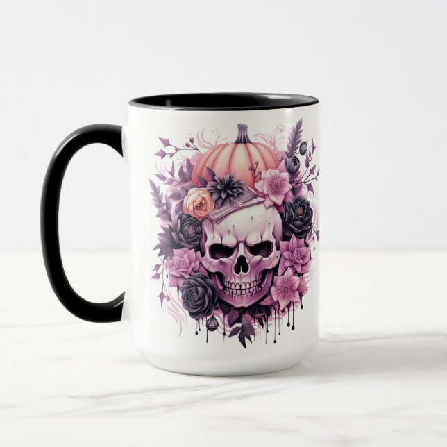 Caneca Halloween - Sapo Pink Skull (Esquerda)
