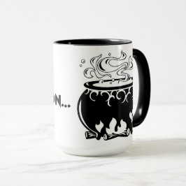 Caneca Halloween Segure Minha Canela, 15 oz
