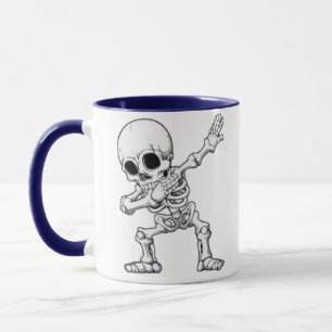 Caneca Halloween Skeleton Dabbing
