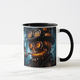 Caneca Halloween Steampunk Gothic Jack-O-Lantern