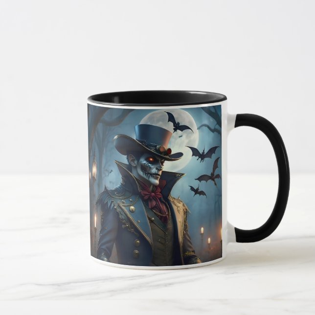 Caneca Halloween Steampunk Southern Gentleman Zombie (Direita)