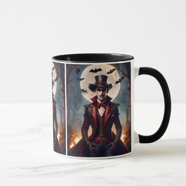 Caneca Halloween Steampunk Vampire Zombie (Direita)