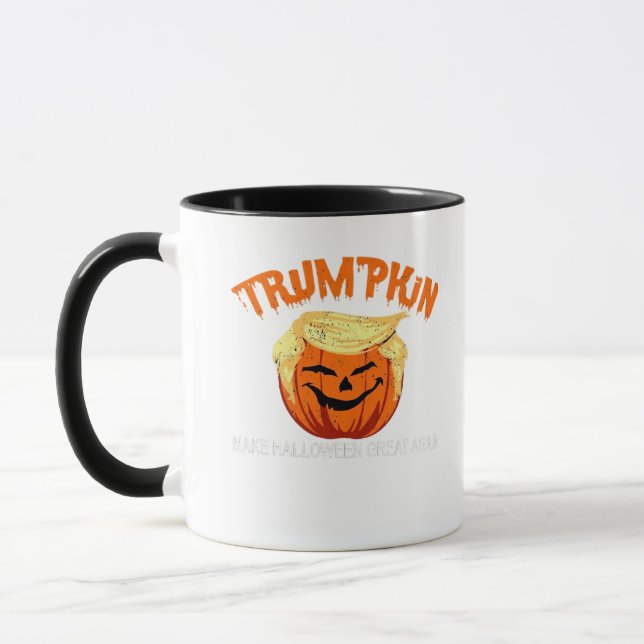 Caneca Halloween Trumpkin Faz Excelente de Halloween nova (Esquerda)