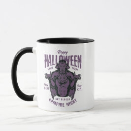 Caneca Halloween Vampire Night Mug - Gothic Spooky