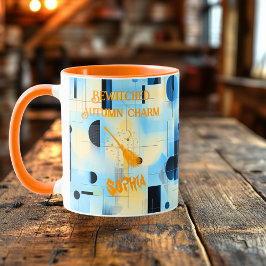 Caneca Halloween - Vassoura Enfeitiçada Charme de Outono