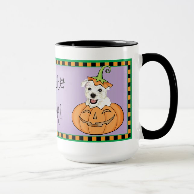 Caneca Halloween Westie (Direita)