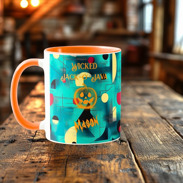 Caneca Halloween - Wicked Jack-o'-Java Pumpkin (Criador carregado)