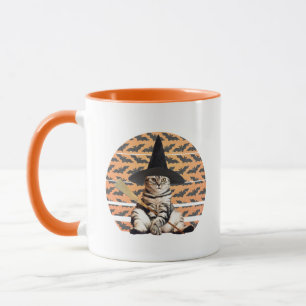 Caneca Halloween Witch Cat