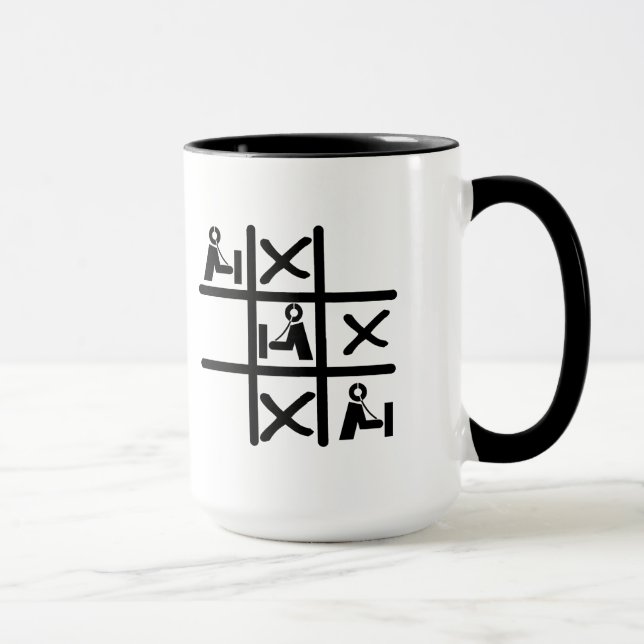 Caneca Ham Radio Tic Tac Toe Mug (Direita)