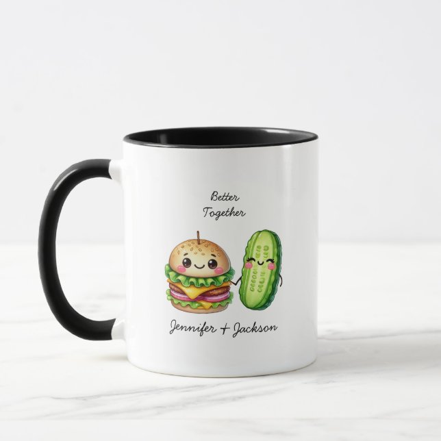 Caneca Hamburger e Picle - Lâmpadas Personalizadas (Esquerda)