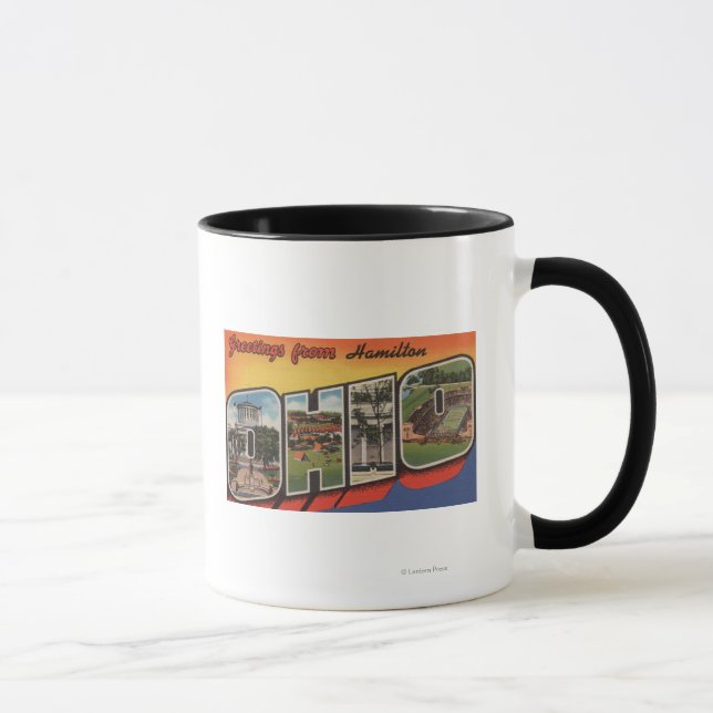 Caneca Hamilton, Ohio - Cenas com Letras Grandes (Direita)