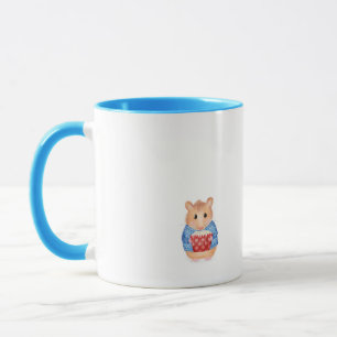 Caneca Hamster bonito com presente de aniversário de cane