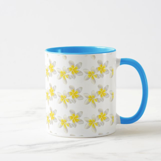 Caneca Hanauma Bay Hawaii Plumeria Flor Coffee Mug (Direita)
