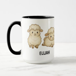 Caneca Hand Drawn Sheep Custom Cute