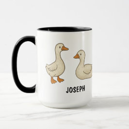 Caneca Hand Drawn Silly Goose Custom Cute