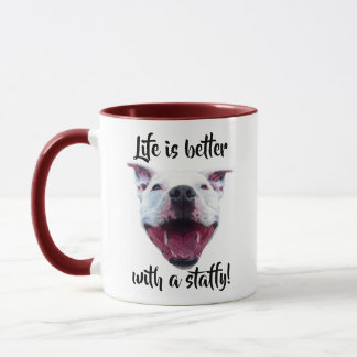 Caneca Hand Drawn Staffordshire Bull Terrier Mug