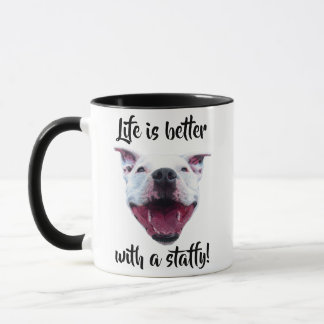 Caneca Hand Drawn Staffordshire Bull Terrier Mug